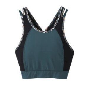 Outdoor Research Vantage Crop Top Womens Large Mediterranean Black Sports Bra OR